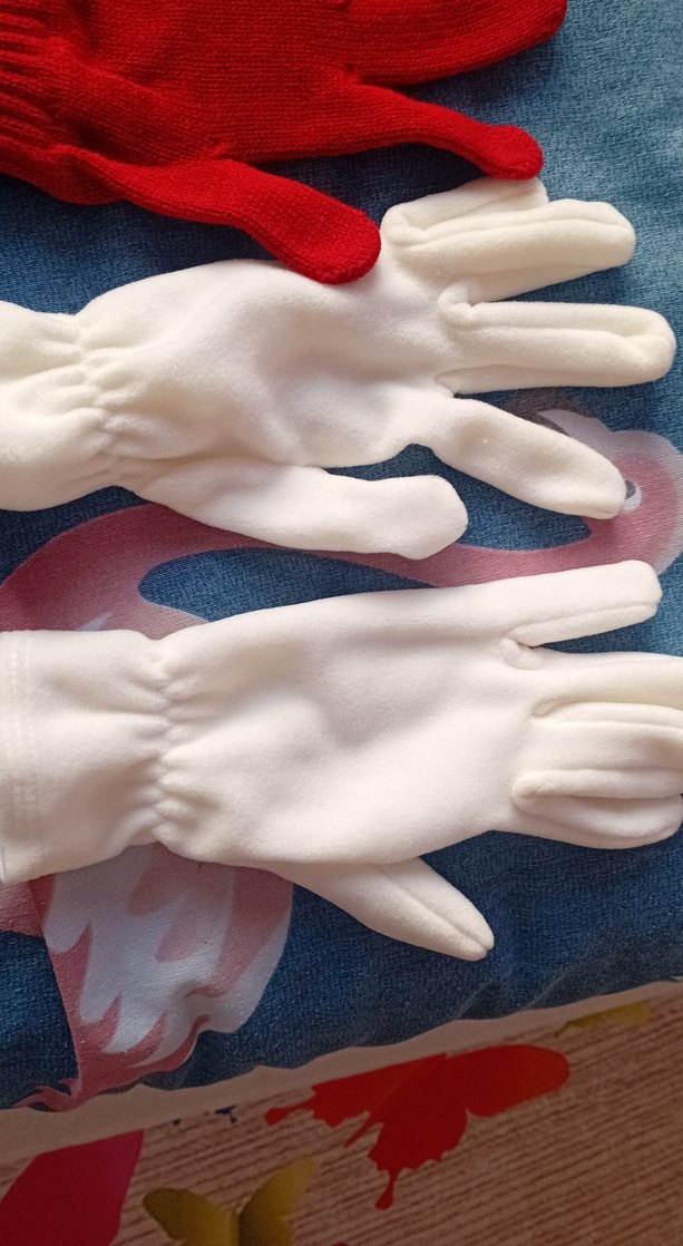 2 kırmızı 2 beyaz eldiven hiç kullanılmamış - Görsel 3