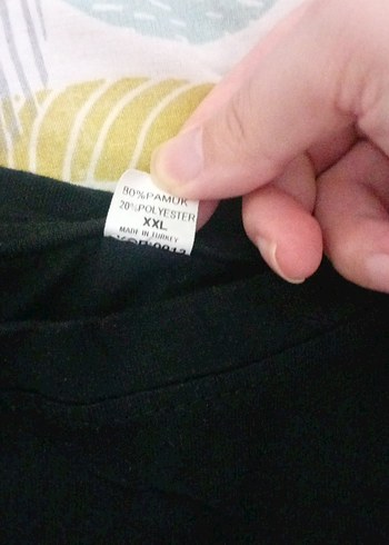 Siyah Baskılı Kısa Kollu Hamile Tişört - Görsel 3