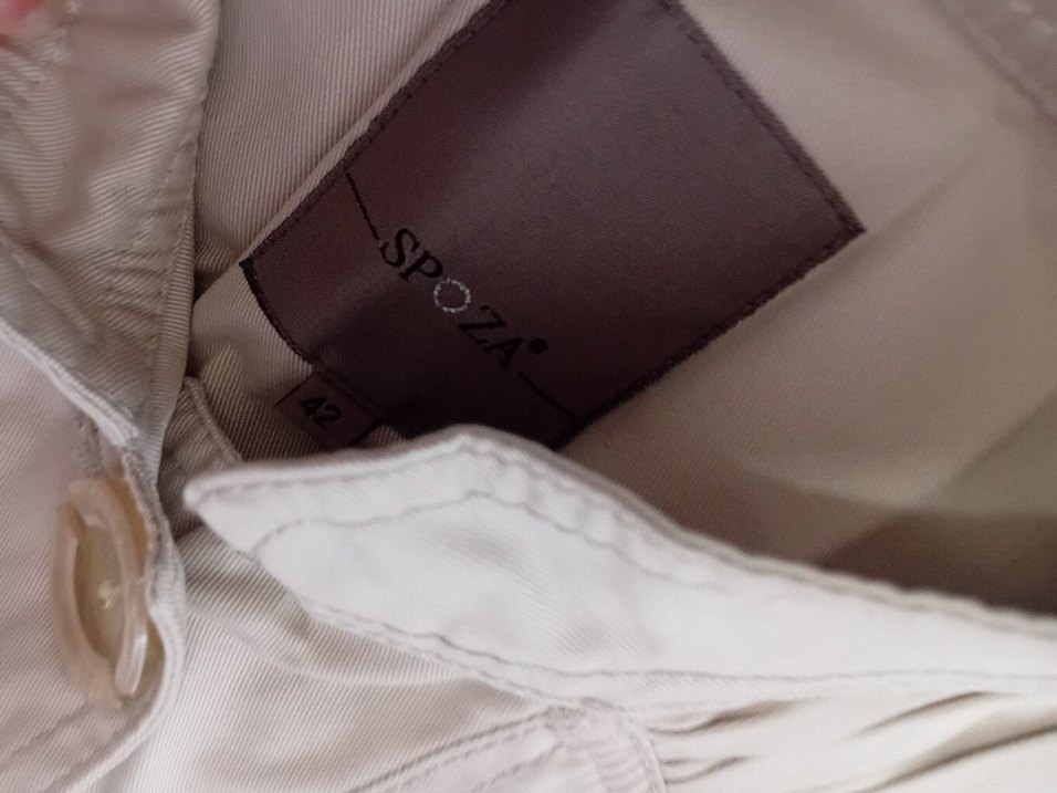 Bej Düğmeli Uzun Kadın Trençkot - Görsel 2