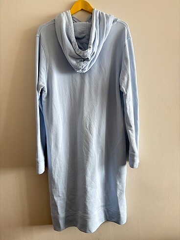 Tommy Hilfiger BEBE MAVİSİ KAPÜŞONLU SWEATSHIRT TUNİK