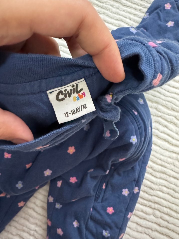 Fermuarlı Bebek uyku Tulumu - Görsel 2