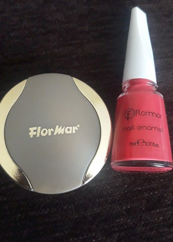 Flormar flormar far ve Parlak Kırmızı Flormar OjeFlormar oje HEDİYEDİR