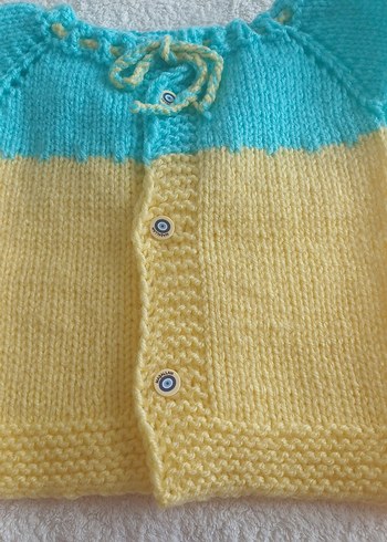 Kız Çocuk Pastel Renkli Triko Yelek - Görsel 2