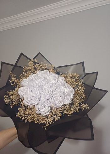 Beyaz Fırfırlı Gelin Buketi - Görsel 2