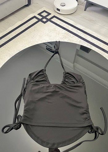 Siyah V Yaka Strappy Büstiyer - Görsel 4