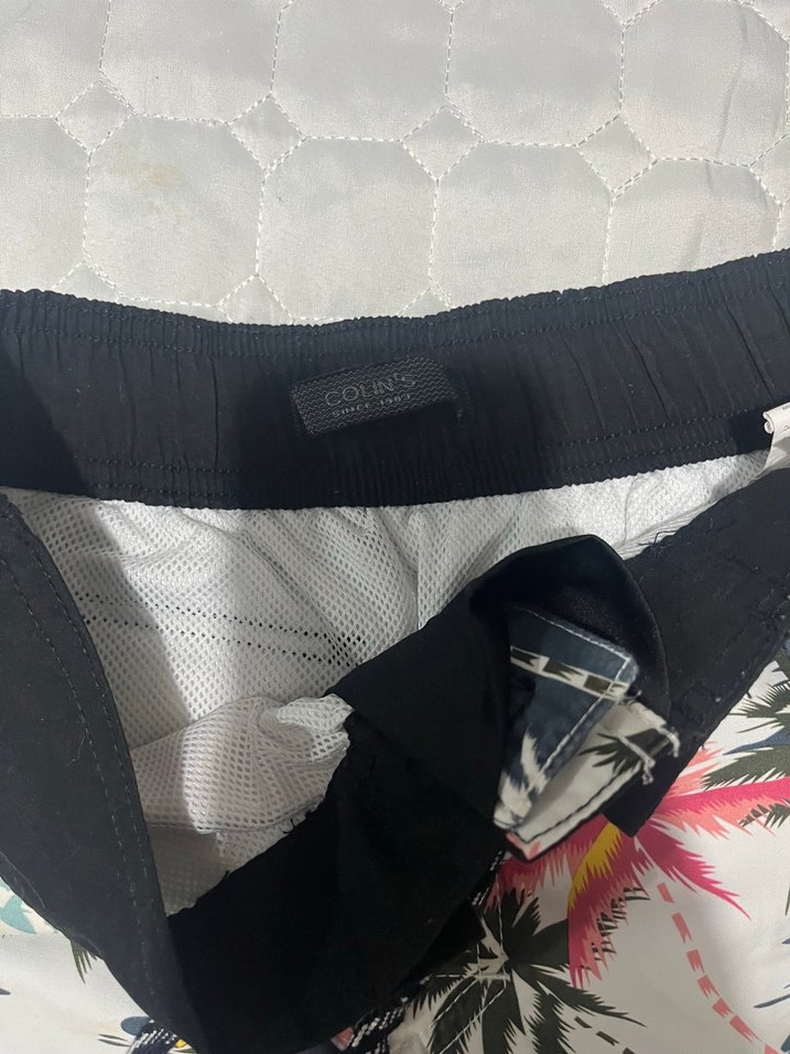 Erkek Çok Renkli Bağcıklı Şort - Görsel 3