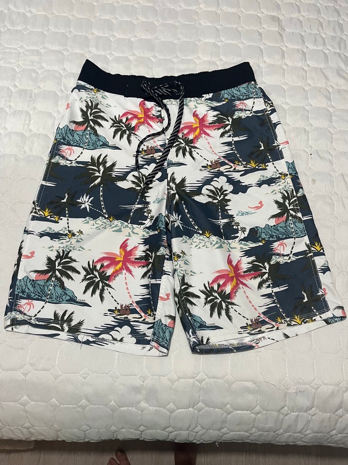 Erkek Çok Renkli Bağcıklı Şort - Görsel 2