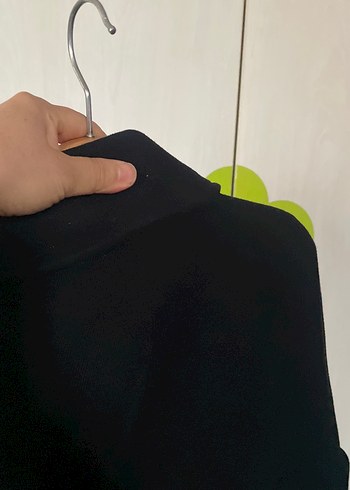 Koton Siyah Düğmeli Midi Hamile Kaban - Görsel 7