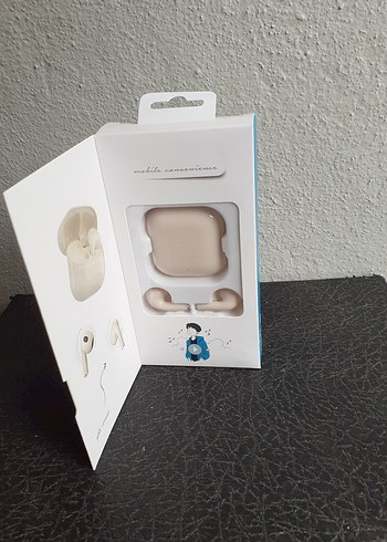 Bix TW5 Bej Kablosuz Kulaklık - Görsel 8