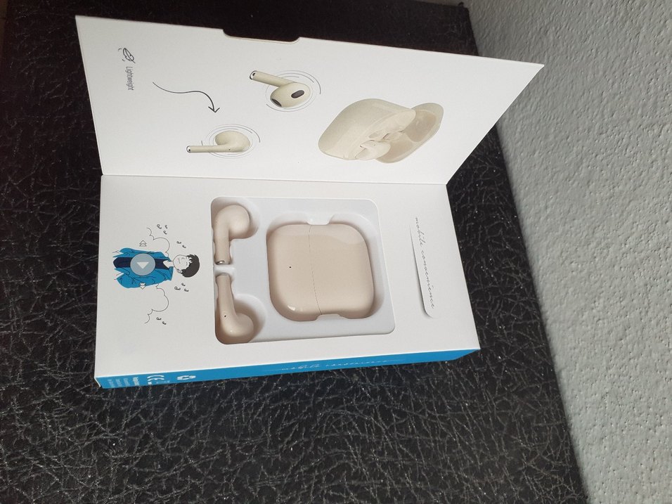 Bix TW5 Bej Kablosuz Kulaklık - Görsel 4