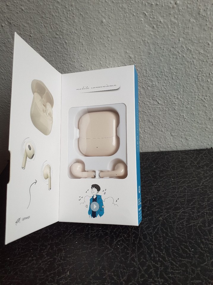 Bix TW5 Bej Kablosuz Kulaklık - Görsel 5