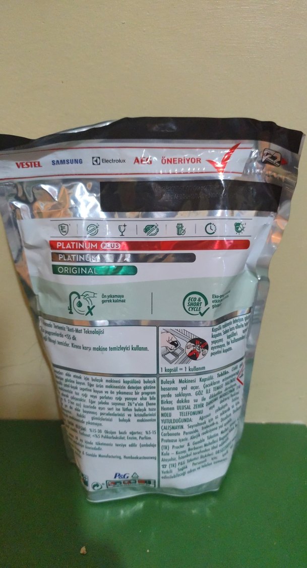 Fairy Platinum Plus Çok Renkli Bulaşık Tableti 46'lı - Görsel 2