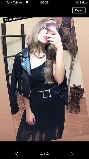 Zara model deri ceket