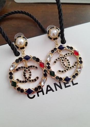 Renkli Boncuklu Uzun Bohem Küpeler - Görsel 4