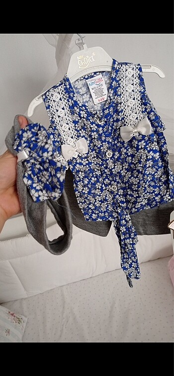 Diğer Yazlık şort bluz bandana