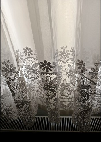 Nakışlı Beyaz  Perde - Görsel 2