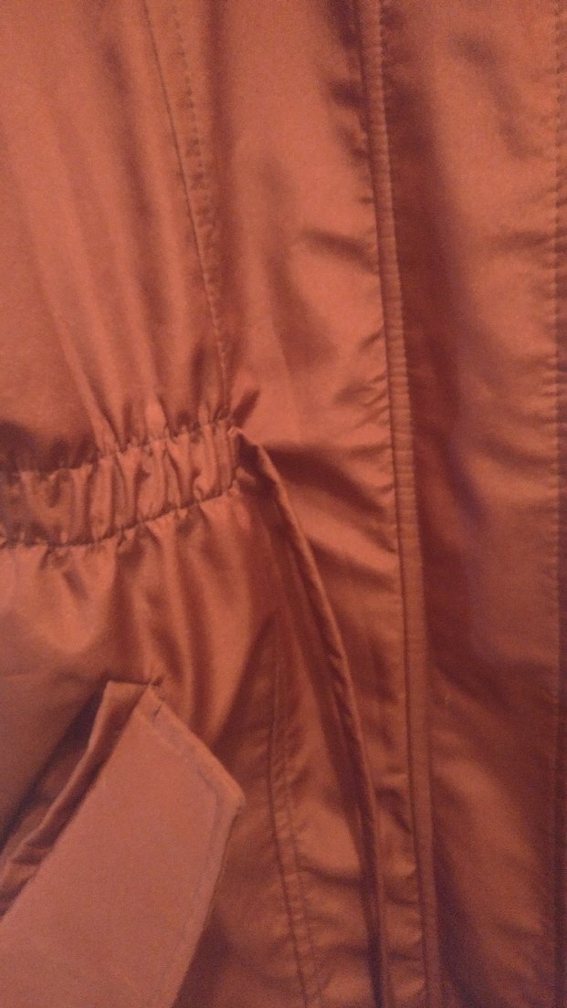 Bordo Uzun Fermuarlı Kadın Yağmurluk - Görsel 5