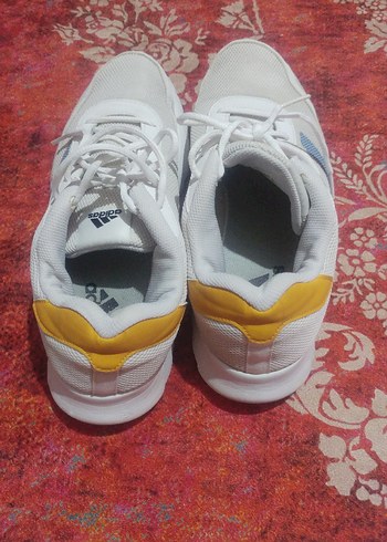 Beyaz Adidas Bağcıklı  Spor Ayakkabı - Görsel 3