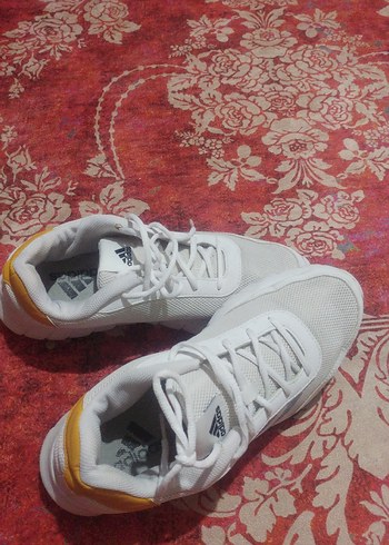 Beyaz Adidas Bağcıklı  Spor Ayakkabı - Görsel 6