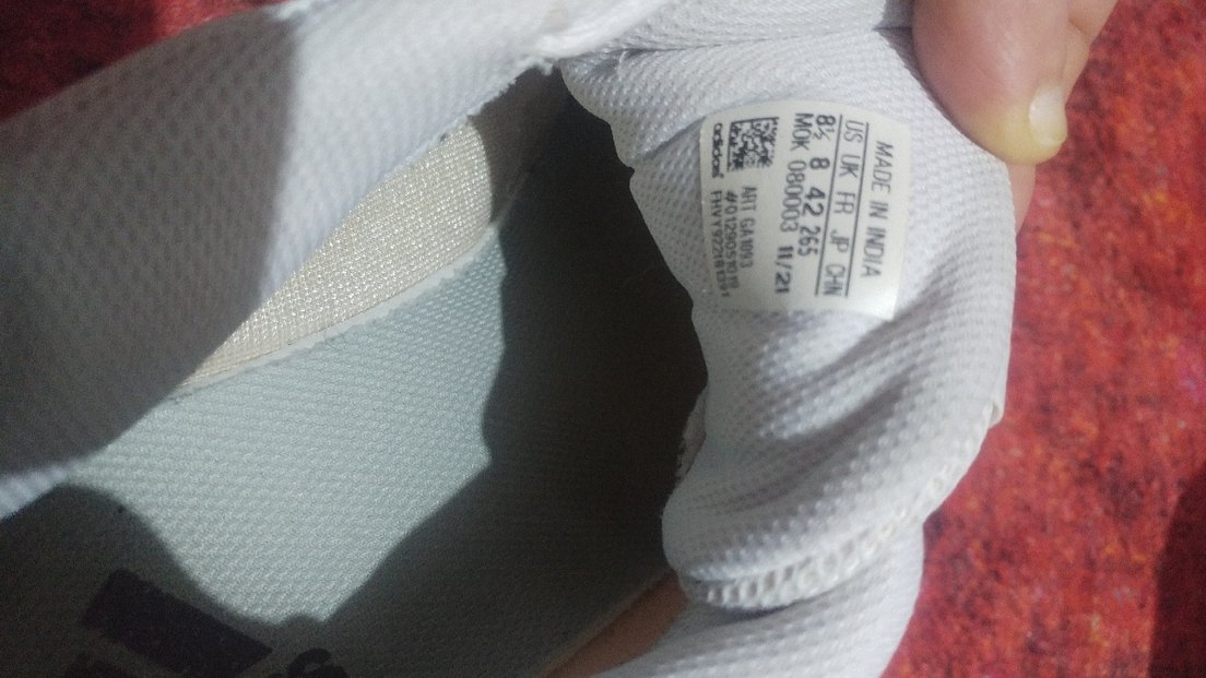 Beyaz Adidas Bağcıklı  Spor Ayakkabı - Görsel 5