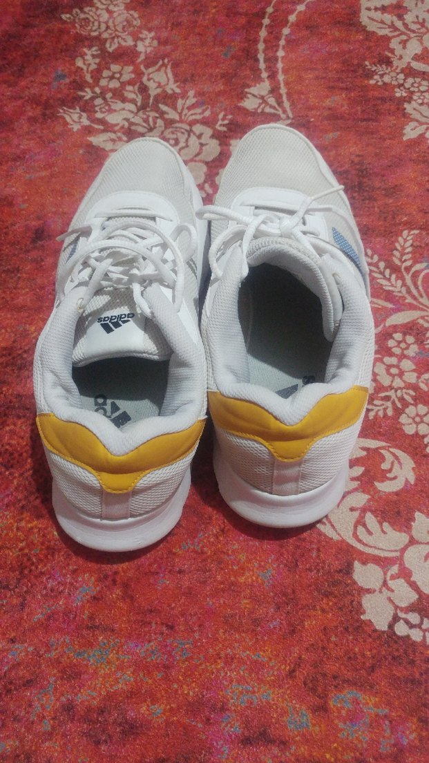 Beyaz Adidas Bağcıklı  Spor Ayakkabı - Görsel 3