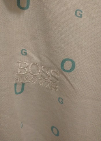 HUGO BOSS Beyaz Düğmeli Erkek Polo Tişört - Görsel 3