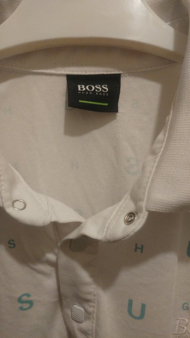 HUGO BOSS Beyaz Düğmeli Erkek Polo Tişört - Görsel 2