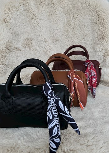 Vakko Modeli Fularlı Mini Çanta - Görsel 3