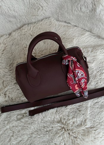 Vakko Modeli Fularlı Mini Çanta - Görsel 4