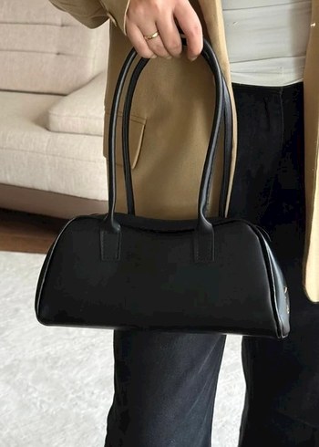 Deri Kadın Siyah Çanta - Görsel 2