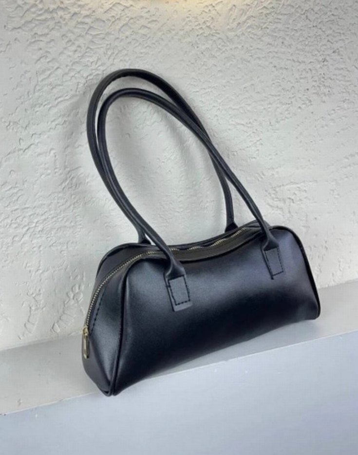 Deri Kadın Siyah Çanta - Görsel 3