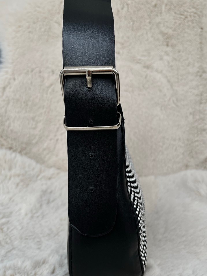 Taş Detaylı Baget Çanta - Görsel 3