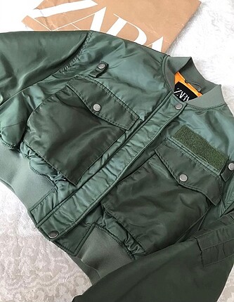 Zara zara haki bomber ceket
