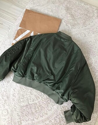 m Beden haki Renk zara haki bomber ceket