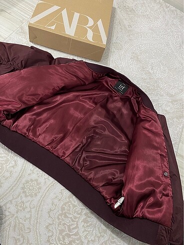 m Beden bordo Renk zara bomber ceket