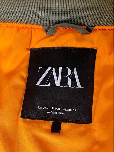 l Beden haki Renk zara haki bomber