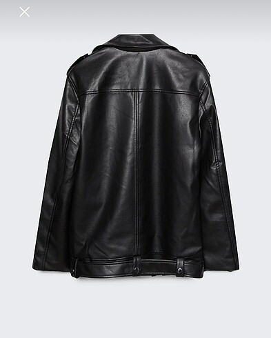 Stradivarius stradivarius suni deri biker ceket