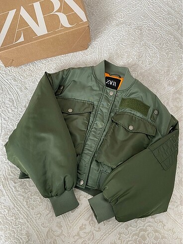 Zara zara haki bomber ceket