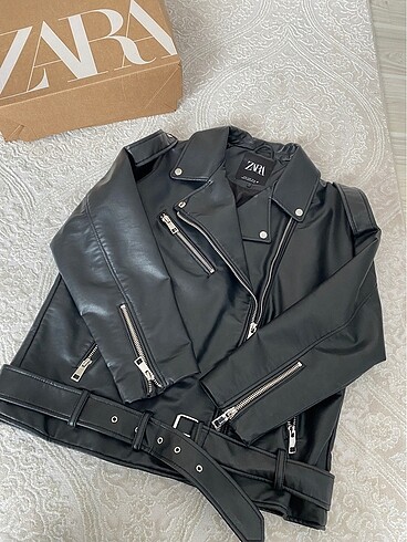 Zara zara oversize deri ceket