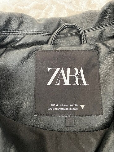 m Beden zara oversize deri ceket