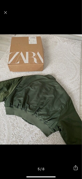 s Beden zara haki bomber ceket