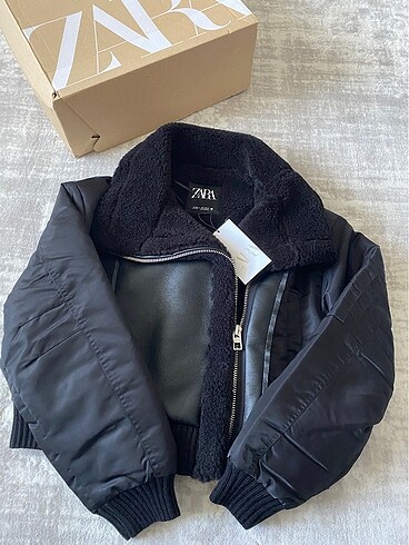 Zara zara kontrast cift yüzlü ceket