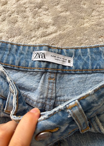 Zara Kadın Denim Midi Kot Pantolon - Görsel 3