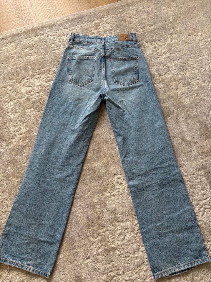 Zara Kadın Denim Midi Kot Pantolon - Görsel 4