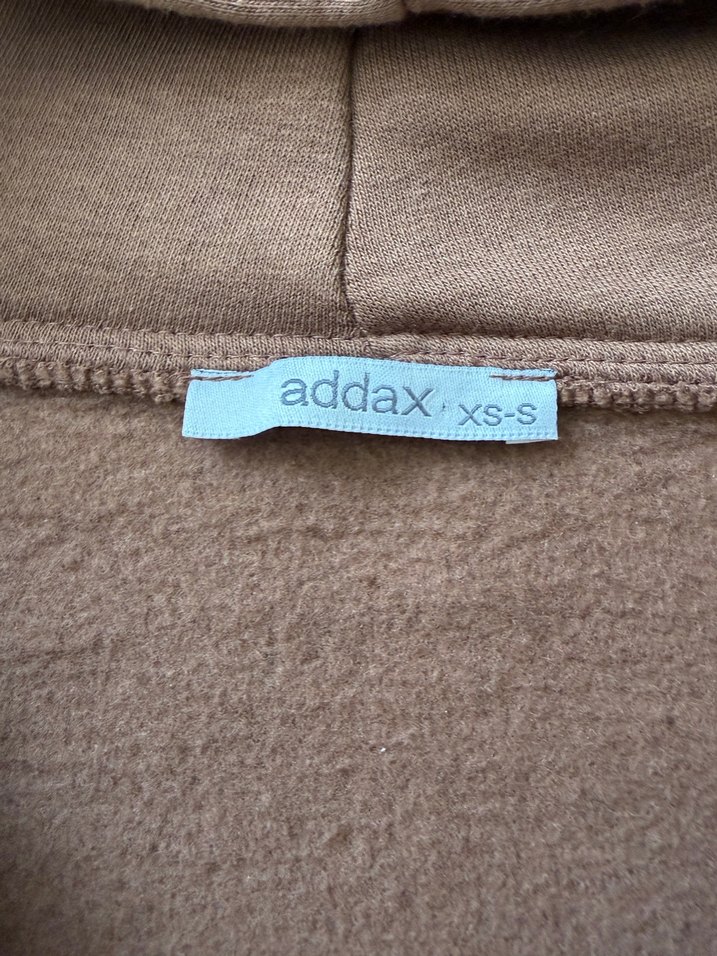 Kahverengi Kapüşonlu Fermuarlı Sweatshirt - Görsel 3