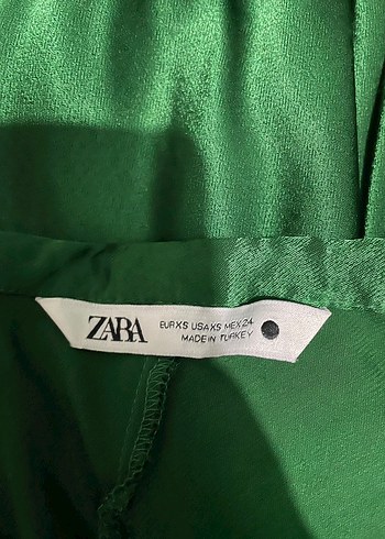 Kadın Yeşil Uzun saten etek takım - Görsel 5