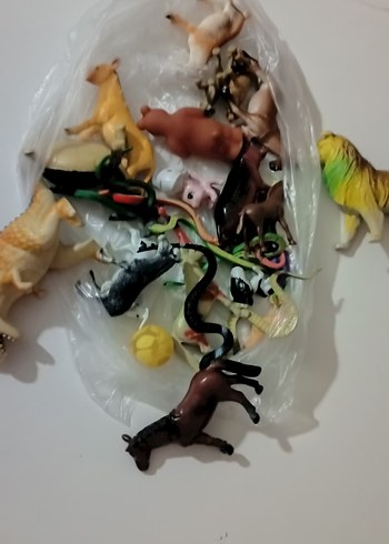 Renkli Mini Hayvan ve Yılan Figürleri - Görsel 2