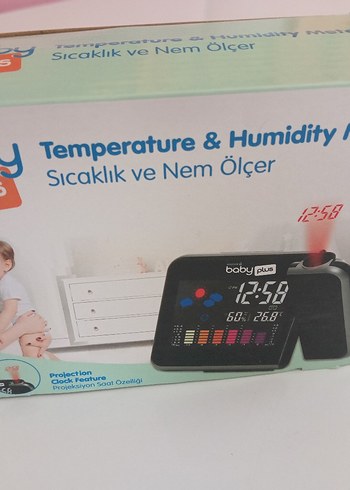 Baby Plus Renkli Sıcaklık ve Nem Ölçer - Görsel 2
