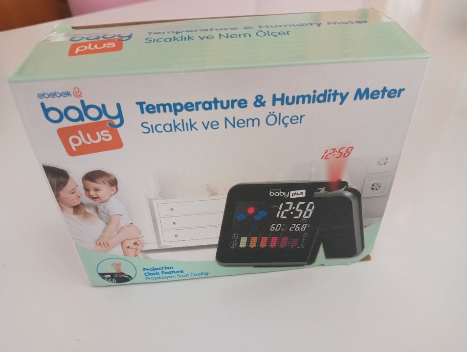 Baby Plus Renkli Sıcaklık ve Nem Ölçer - Görsel 2