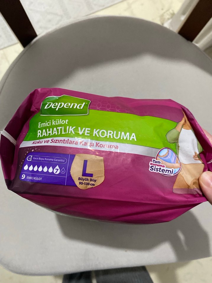 Depend Emici Külot - Rahatlık ve Koruma, Büyük Boy - Görsel 3